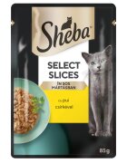 SHEBA Select Slices Pui plic hrană umedă pisici (în sos) bax 85g x 28buc