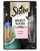 SHEBA Select Slices Somon plic hrană umedă pisici (în sos) bax 85g x 28buc