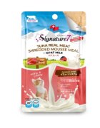 SIGNATURE7 Immune System Ton și Lapte de Capră plic hrană umedă fără cereale pisici sistem imunitar (mousse) bax 70g x 12buc
