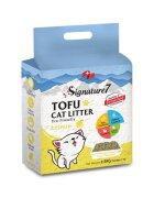 SIGNATURE7 Lămâie așternut igienic pisici granule tofu aglomerant ecologic fără praf biodegradabil 7l
