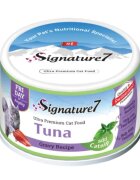 SIGNATURE7 Ton și Catnip conservă hrană umedă fără cereale pisici (în sos) bax 70g x 24buc