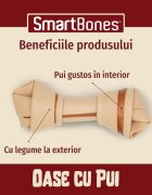 SmartBones Classics Chicken Bone Large recompense câini Os aromat Pui