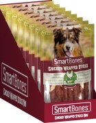 SmartBones Classics Chicken Warpped Sticks Mini recompense câini Batoane Pui 9buc