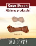 SmartBones Flavours Beef Bones Medium recompense câini Oase aromate Vita 2buc