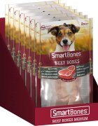 SmartBones Flavours Beef Bones Medium recompense câini Oase aromate Vita 2buc