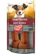 SmartBones Flavours Beef Bones Medium recompense câini Oase aromate Vita 2buc
