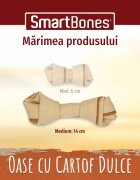 SmartBones Flavours Sweet Potato Bones Medium recompense câini Oase aromate Cartof Dulce 2buc
