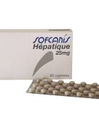SOFCANIS Hépatique 25mg supliment sistem hepatic câini comprimate Hépatique 25mg XS-S supliment sistem hepatic câini și pisici blister 60 comprimate