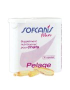 SOFCANIS Pelage supliment piele & blană pisici capsule Pelage supliment piele & blană pisici flacon 30 capsule