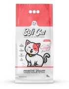 SoftCat neparfumat așternut igienic pisici granule bentonită aglomerant neutralizare mirosuri 5l