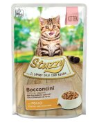 Stuzzy Chunks Kitten Pui plic hrană umedă pisici junior (în sos) 85g