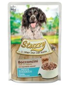 Stuzzy Chunks XS-XL Pește plic hrană umedă câini (în aspic) 100g