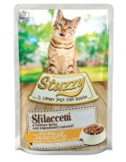 Stuzzy Shreds Pui și Șuncă plic hrană umedă pisici (în sos) 85g