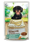 Stuzzy Shreds XS-XL Iepure și Legume plic hrană umedă câini (în suc propriu) 100g