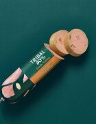 TRIBAL 80% Gourmet Sausage XS-XL Curcan salam hrană umedă monoproteică fără cereale câini junior & adult (pate) 300g