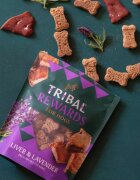 TRIBAL Rewards XS-XL Ficat și Lavandă punguță recompense funcționale câini sistem nervos & calmante 125g