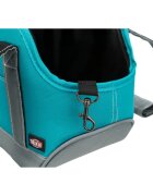 Trixie Alea geantă transport câini și pisici XS(max. 5kg) poliester deschidere superioară cu buzunare verde și gri 16 x 20 x 30 cm