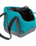 Trixie Alea geantă transport câini și pisici XS(max. 5kg) poliester deschidere superioară cu buzunare verde și gri 16 x 20 x 30 cm