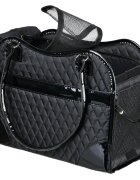 Trixie Amina geantă transport câini și pisici XS(max. 5kg) piele artificială deschidere frontală&superioară cu buzunare negru 18 x 29 x 37 cm