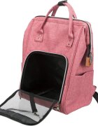 Trixie Ava rucsac transport câini și pisici XS-S(max. 10kg) poliester deschidere laterală&superioară cu buzunare roșu 32 x 42 x 23 cm