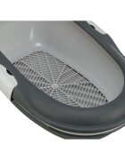 Trixie Berto Threepart litieră pisici cu ramă cu sită alb și albastru 39x22x59 cm