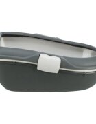 Trixie Berto Threepart litieră pisici cu ramă cu sită gri 39x22x59 cm