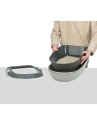 Trixie Berto Threepart litieră pisici cu ramă cu sită gri 39x22x59 cm