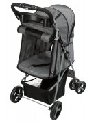 Trixie Bugggy stroller câini și pisici XS-M(max. 15kg) poliester deschidere frontală cu rotile cu buzunare verde și gri 47 x 100 x 80 cm