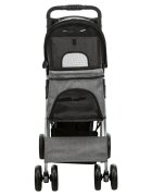 Trixie Bugggy stroller câini și pisici XS-M(max. 15kg) poliester deschidere frontală cu rotile cu buzunare verde și gri 47 x 100 x 80 cm