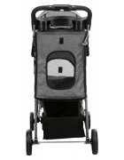 Trixie Bugggy stroller câini și pisici XS-M(max. 15kg) poliester deschidere frontală cu rotile cu buzunare verde și gri 47 x 100 x 80 cm
