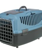 Trixie Capri 2 cușcă transport câini și pisici XS-S(max. 8kg) plastic deschidere frontală albastru și negru 37 x 34 x 55 cm