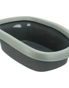 Trixie Carlo Be Eco litieră pisici cu ramă antracit și verde 38x17x58 cm