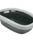 Trixie Carlo2 litieră pisici cu ramă gri 39x17x58 cm