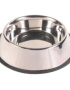 Trixie castron câini rotund antiderapant inox argintiu L-XL(2.8l ⌀32cm)