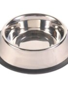Trixie castron câini rotund antiderapant inox argintiu S-M(0.9l ⌀23cm)