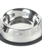 Trixie castron pisici rotund antiderapant inox argintiu 0.2l ⌀15cm