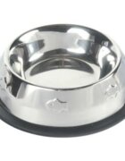 Trixie castron pisici rotund antiderapant inox argintiu 0.2l ⌀15cm