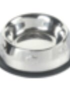 Trixie castron pisici rotund antiderapant inox argintiu 0.2l ⌀15cm