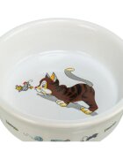 Trixie Cat & Mouse castron pisici rotund ceramică alb 0.2l ⌀12cm