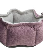 Trixie Christmas Estelle pat rotund câini și pisici XS poliester mov și gri ⌀50 cm