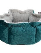 Trixie Christmas Estelle pat rotund câini și pisici XS poliester verde și gri ⌀50 cm