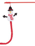 Trixie Christmas Om de Zapada jucărie undiță pisici activități fizice plastic alb și roșu 31cm