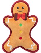 Trixie Christmas Omulet de Turta Dulce jucărie de pluș câini pluș Christmas Omulet de Turta Dulce jucărie de pluș câini XS-XL pluș maro și roșu 22cm