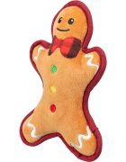 Trixie Christmas Omulet de Turta Dulce jucărie de pluș câini pluș Christmas Omulet de Turta Dulce jucărie de pluș câini XS-XL pluș maro și roșu 22cm