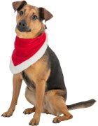 Trixie Christmas Velvet look eşarfă câini pluș roșu S(55cm)
