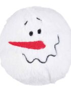 Trixie Christmas Xmas bulgăre de zăpadă diverse modele jucărie de pluș câini XS-XL pluș cu sunet activități fizice alb ⌀10 cm