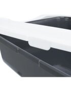 Trixie Classic litieră pisici cu ramă alb și gri 37x15x48 cm