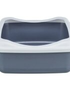 Trixie Classic litieră pisici cu ramă alb și mov 37x15x48 cm
