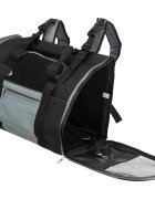 Trixie Connor rucsac transport câini și pisici XS-S(max. 8kg) nylon deschidere laterală cu curea de umăr negru și gri 42 x 30 x 21 cm