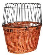 Trixie coș bicicletă câini și pisici XS(max. 5kg) răchită deschidere superioară maro 44 x 48 x 33 cm